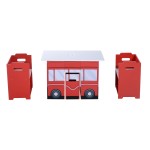 Masuta BUS  multifunctionala cu doua scaune si multiple spatii de depozitare